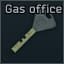 Gas station office key