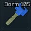 Dorm room 105 key