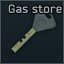 Gas station storage room key