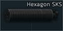 SKS Hexagon 7.62x39 소음기 