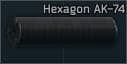 AK-74 Hexagon 5.45x39 sound suppressor