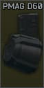 AR-15 5.56x45 Magpul PMAG D-60 STANAG 60-round magazine