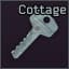 Cottage back door key