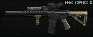 Colt M4A1 5.56x45 assault rifle SOPMOD II