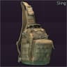 Tactical sling bag (Khaki)