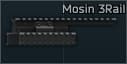 Mosin 소총 AIM Sports 트리플 레일 마운트 