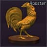 Golden rooster figurine