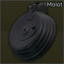 75발, AK 7.62x39 Molot Arms 드럼 탄창 
