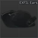 TW EXFIL 귀 보호대 (검은색)