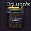 Can of Dr. Lupo's coffee beans