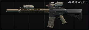 Colt M4A1 5.56x45 assault rifle USASOC-II