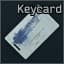 Keycard with a blue marking