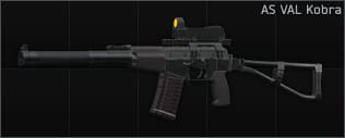 AS VAL 9x39 special assault rifle Kobra