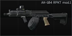 Kalashnikov AK-104 7.62x39 assault rifle RPKT mod.1