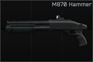 Remington Model 870 12ga pump-action shotgun Hammer