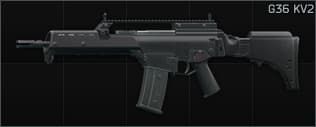HK G36 5.56x45 assault rifle KV2