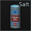 Can of white salt