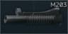 M203 40mm underbarrel grenade launcher