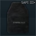 SAPI level III+ ballistic plate