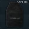 SAPI level III+ ballistic plate