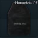 Monoclete level III PE ballistic plate