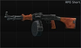 Degtyarev RPD 7.62x39 machine gun Short