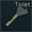 Horse restaurant toilet key