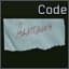 Note with code word Adaptation