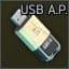 Sliderkey flash drive marked with A.P.