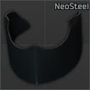 Diamond Age NeoSteel helmet ballistic mandible (Black)