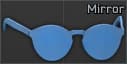 Mirror glasses (Blue)