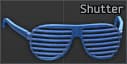 Shutter glasses (Blue)