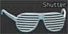 Shutter glasses (White)