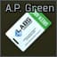 Reprogrammed keycard for A.P.'s apartment lock (Green)