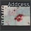 Note with an address
