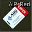 Reprogrammed keycard for A.P.'s apartment lock (Red)