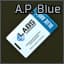 Reprogrammed keycard for A.P.'s apartment lock (Blue)