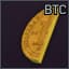 Left half of a Physical Bitcoin