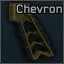 AR-15 Tyrant Designs MOD Chevron pistol grip (Yellow)