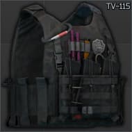 WARTECH TV-115 plate carrier (Black)