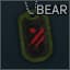 Marked dogtag BEAR