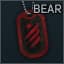 Marked dogtag BEAR