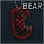 Marked dogtag BEAR