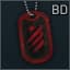 BD dogtag •||| Red