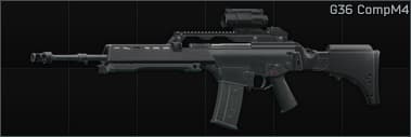 HK G36 5.56x45 assault rifle CompM4
