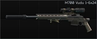 Remington Model 700 7.62x51 bolt-action sniper rifle Vudu 1-6x24