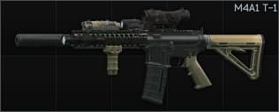 Colt M4A1 5.56x45 assault rifle T-1