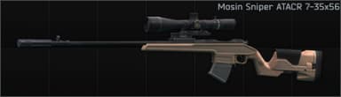 Mosin 7.62x54R bolt-action rifle (Sniper) ATACR 7-35x56