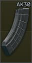 30발, AK 7.62x39 US Palm "AK30" 탄창 (검은색)
