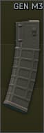40발, 5.56x45 Magpul PMAG 40 GEN M3 STANAG 탄창 (FDE)